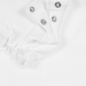 Bluză din bumbac cu aplicație de elefant și mâneci scurte pentru fete NINI 241735 4