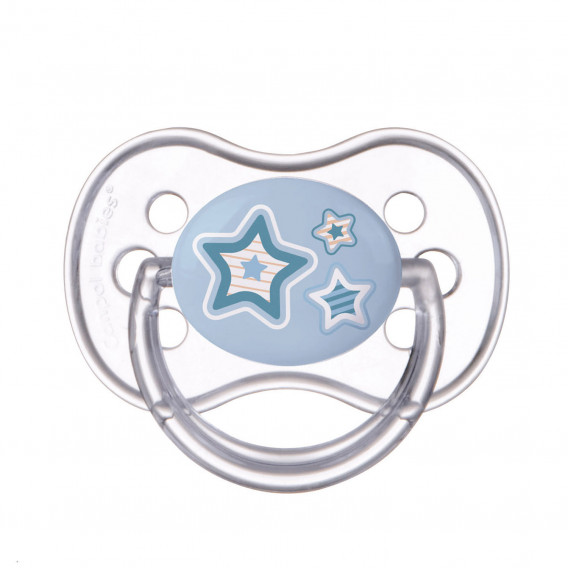 Suzetă tip „Nou-născut”, 0-6 luni, 1 buc., Stele albastre Canpol 241794 