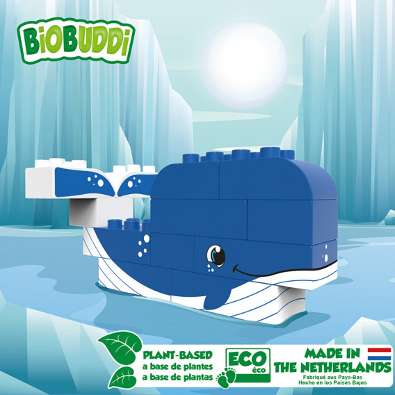 Constructor Bio Buddy - balenă, 12 piese Bio Buddi 241805 2