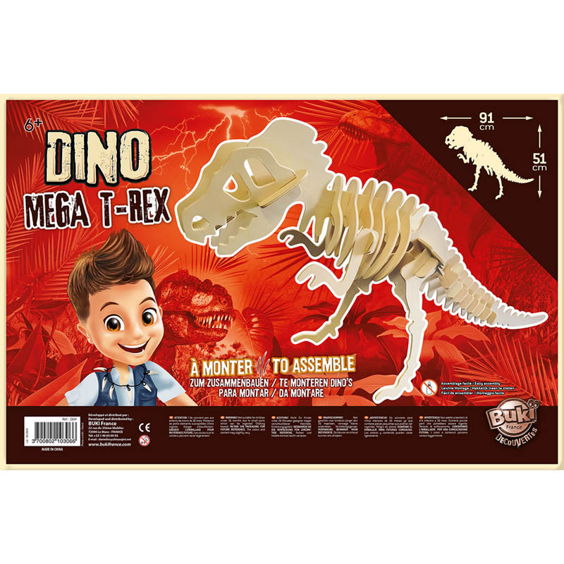 Tiranosaur uriaș din lemn pentru asamblare  241923