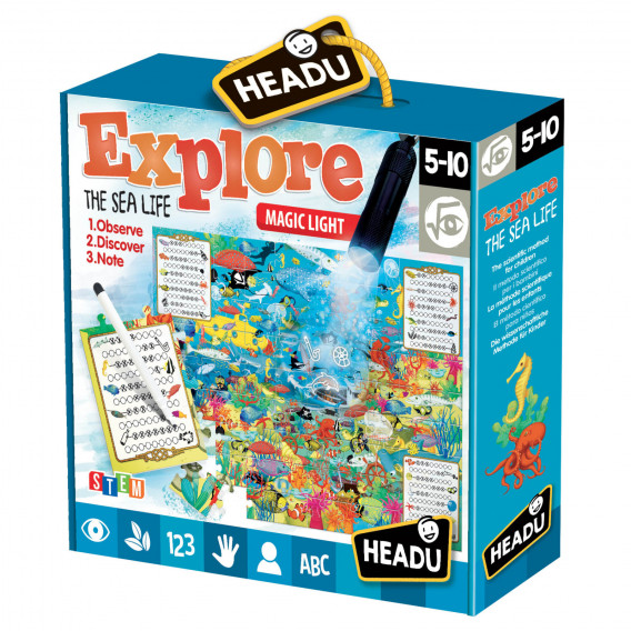 Joacă-te și explorează - Lumea mării - puzzle Headu 241954 