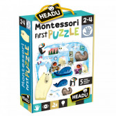 Primul meu cerc polar din puzzle - Montessori Headu 241967 