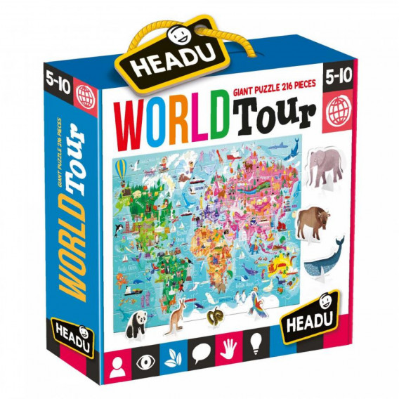 Tur mondial - Puzzle 3D Headu 241995 