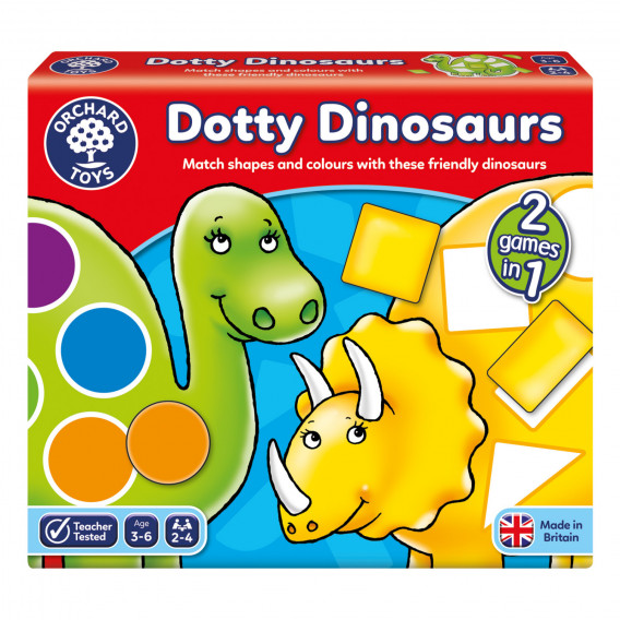 Joc de societate - Dinozauri cu buline Orchard Toys 242242 