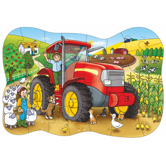 Marele tractor - un puzzle Orchard Toys 242264 2