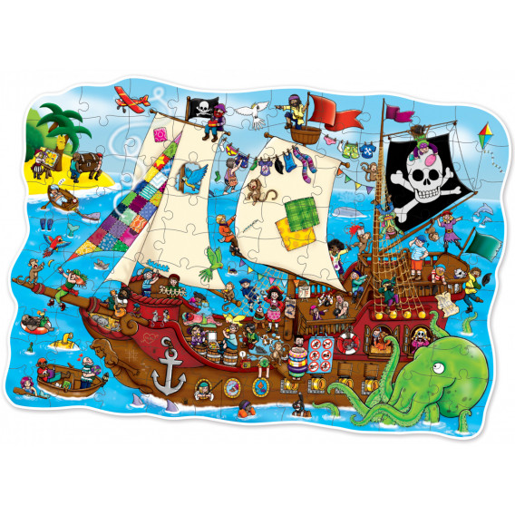 Nava pirat - puzzle Orchard Toys 242266 2