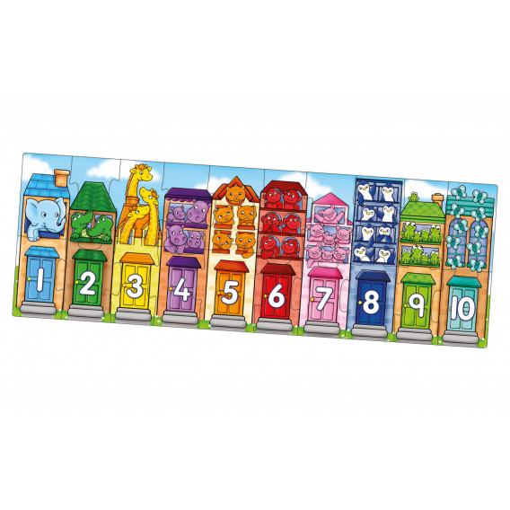 Stradă cu numere - puzzle Orchard Toys 242268 2