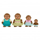 Set de figurine familie de maimuțe Li'l Woodzeez Battat 242315 