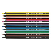 Creioane colorate, Ergo, 3,5 mm, 10 culori + ascuțitoare Milan 242341 