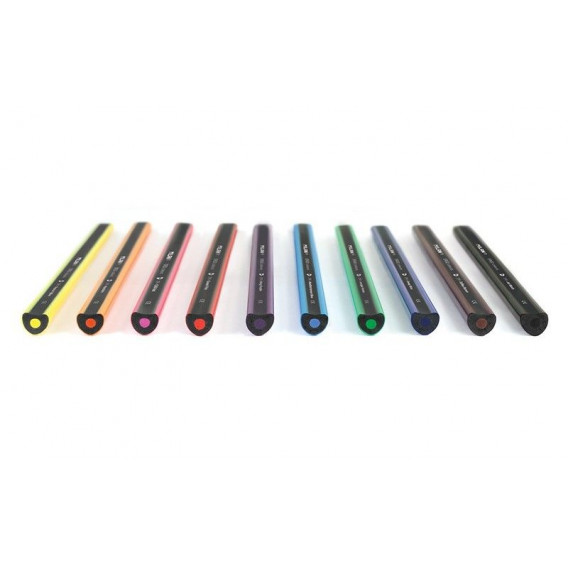 Creioane colorate, Ergo, 3,5 mm, 10 culori + ascuțitoare Milan 242343 3