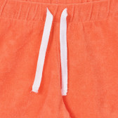 Pantaloni scurți din bumbac cu margini albe, roșii Benetton 242346 2