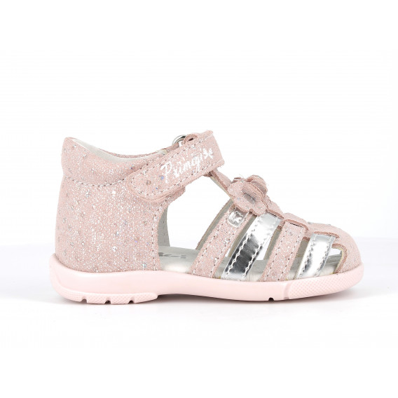 Sandale cu detalii strălucitoare și aplicație florală, roz PRIMIGI 242439 2