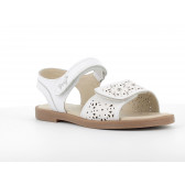 Sandale din piele artificială cu imprimeu floral, alb PRIMIGI 242450 