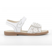 Sandale din piele artificială cu imprimeu floral, alb PRIMIGI 242451 2