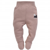 Pantaloni cu botoși din bumbac, pentru bebeluși, roz Pinokio 242535 