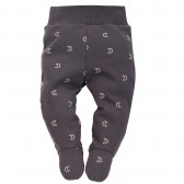 Pantaloni cu botoși din bumbac pentru bebeluși, gri Pinokio 242536 