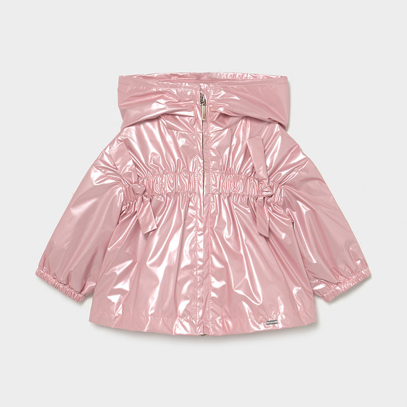 Jachetă cu glugă și funde, roz  242627