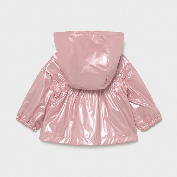 Jachetă cu glugă și funde, roz Mayoral 242628 2