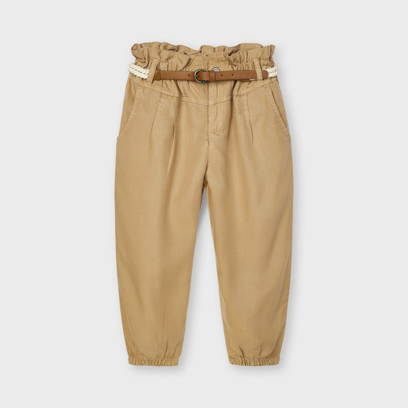 Pantaloni cu talie înaltă, maro  242648