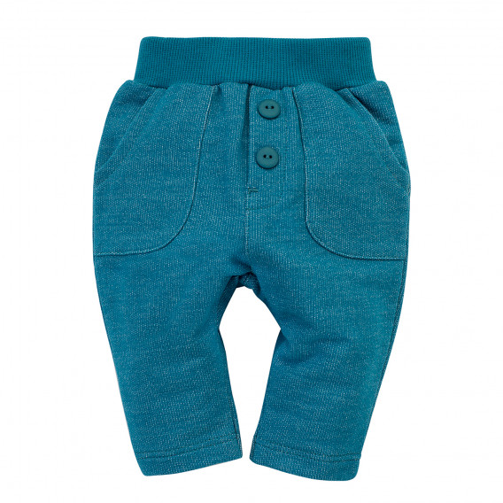 Pantaloni pentru bebeluși din bumbac, albaștri Pinokio 242743 