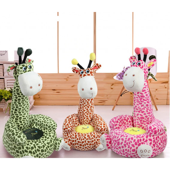 Fotoliu - puf Fotoliu / puf pentru bebeluși - Girafă galbenă HomyDesign 242818 2