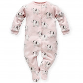 Salopetă de bumbac pentru bebeluși, roz Pinokio 242934 