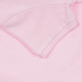 Tricou din bumbac cu aplicație pentru bebeluș, roz Benetton 243064 3