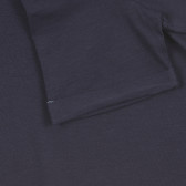 Tricou din bumbac cu imprimeu grafic, pe albastru închis Sisley 243088 3