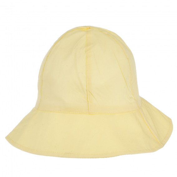 Pălărie de bumbac, galben deschis Benetton 243122 
