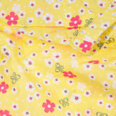 Pantaloni scurți din bumbac cu imprimeu floral pentru bebeluș, galbeni Benetton 243130 3