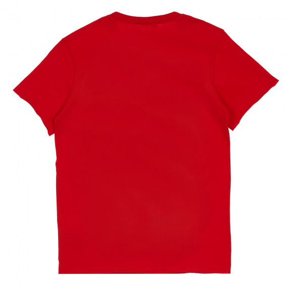 Tricou din bumbac cu imprimeu șarpe, roșu Sisley 243193 3