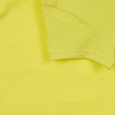 Tricou din bumbac cu sigla mărcii, verde deschis Benetton 243217 3