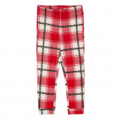 Pijamale din bumbac din două piese, roșii Benetton 243233 5