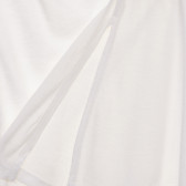 Tunică din bumbac cu imprimeu grafic, alb Sisley 243244 3