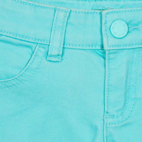 Pantaloni scurți din denim pentru bebeluș, albastru deschis Benetton 243404 2