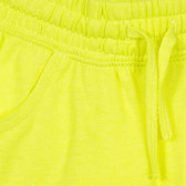 Pantaloni scurți cu sigla mărcii, galbeni Benetton 243431 2