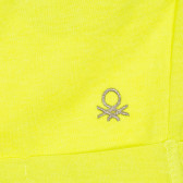 Pantaloni scurți cu sigla mărcii, galbeni Benetton 243432 3