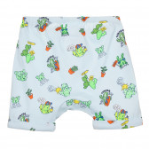Pantaloni scurți din bumbac cu imprimeu cactus pentru bebeluș, albastru Benetton 243441 4