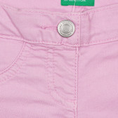 Pantaloni cu logo-ul mărcii, violet Benetton 243483 2