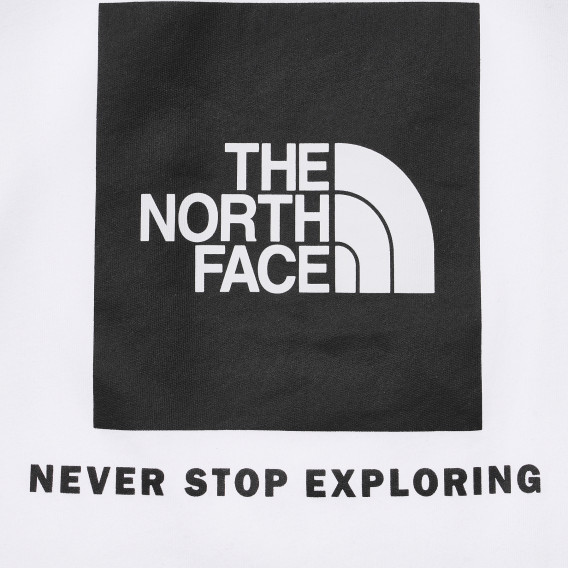 Hanorac din bumbac cu mâneci lungi, cu logo-ul mărcii, albă The North Face 243580 3