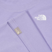 Tricou din bumbac cu sigla mărcii, violet The North Face 243591 2