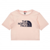 Tricou din bumbac cu logo-ul mărcii, pe roz The North Face 243593 