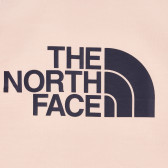 Tricou din bumbac cu logo-ul mărcii, pe roz The North Face 243594 2