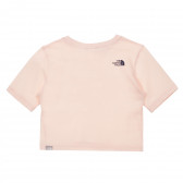 Tricou din bumbac cu logo-ul mărcii, pe roz The North Face 243595 4