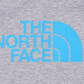 Tricou din bumbac cu sigla mărcii - de culoare gri The North Face 243616 3