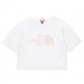 Tricou din bumbac cu sigla mărcii, de culoare albă. The North Face 243617 