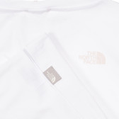 Tricou din bumbac cu sigla mărcii, de culoare albă. The North Face 243619 2