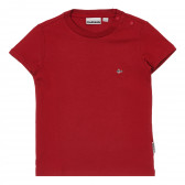 Tricou din bumbac cu aplicație mică, roșu Napapijri 243680 