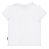 Tricou alb din bumbac cu sigla mărcii Napapijri 243697 3