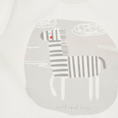 Bluză din bumbac cu mâneci lungi pentru bebeluș, albă Pinokio 243936 3
